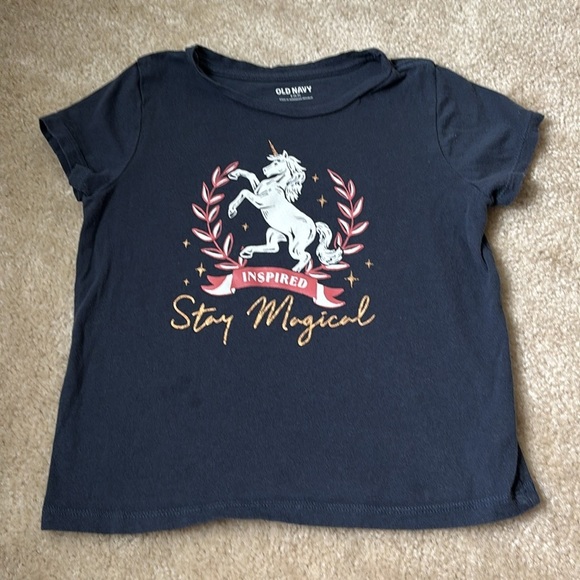 LOT Old Navy/Gap Girls Graphic T-Shirts Size 6-7 - Picture 6 of 13